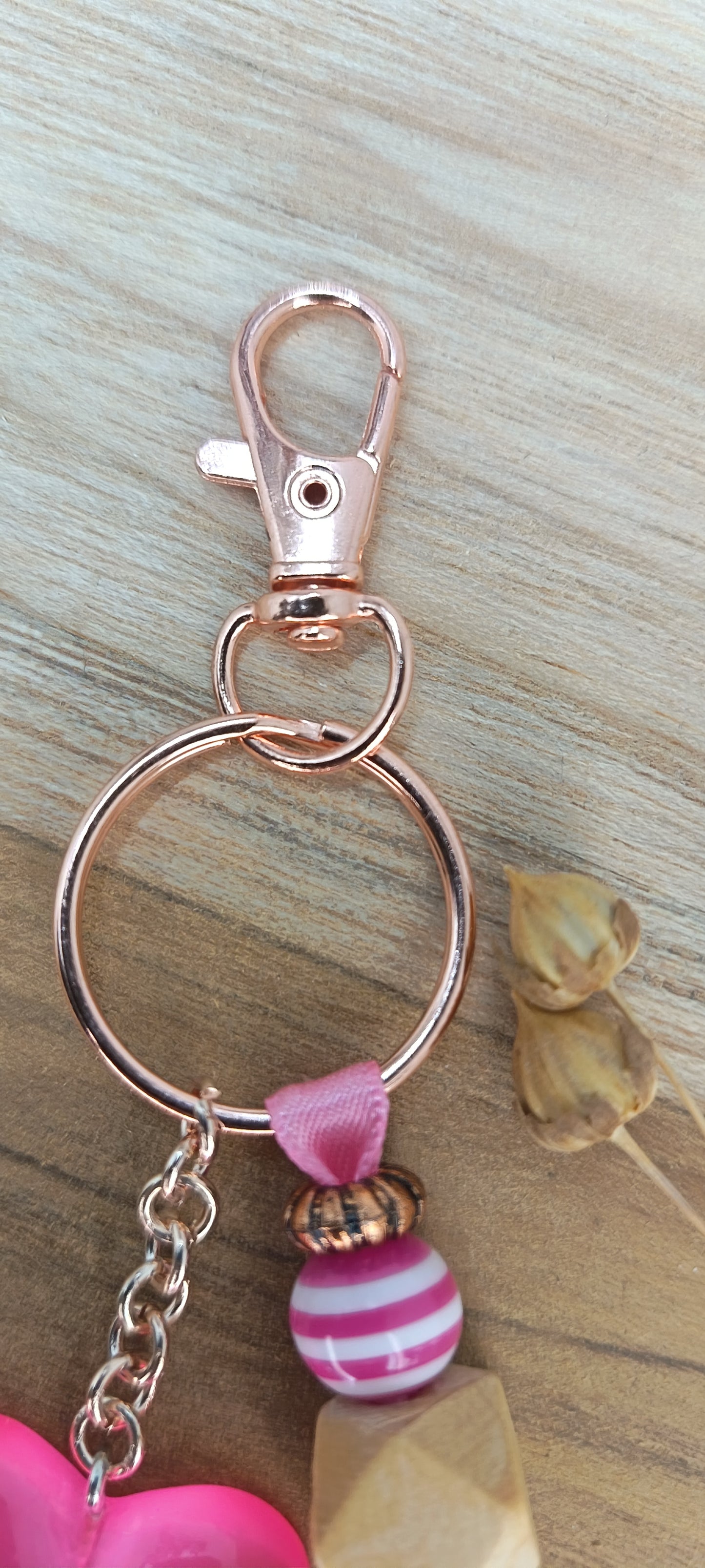 Bijou de sac porte clé PINK LOLLIPOP