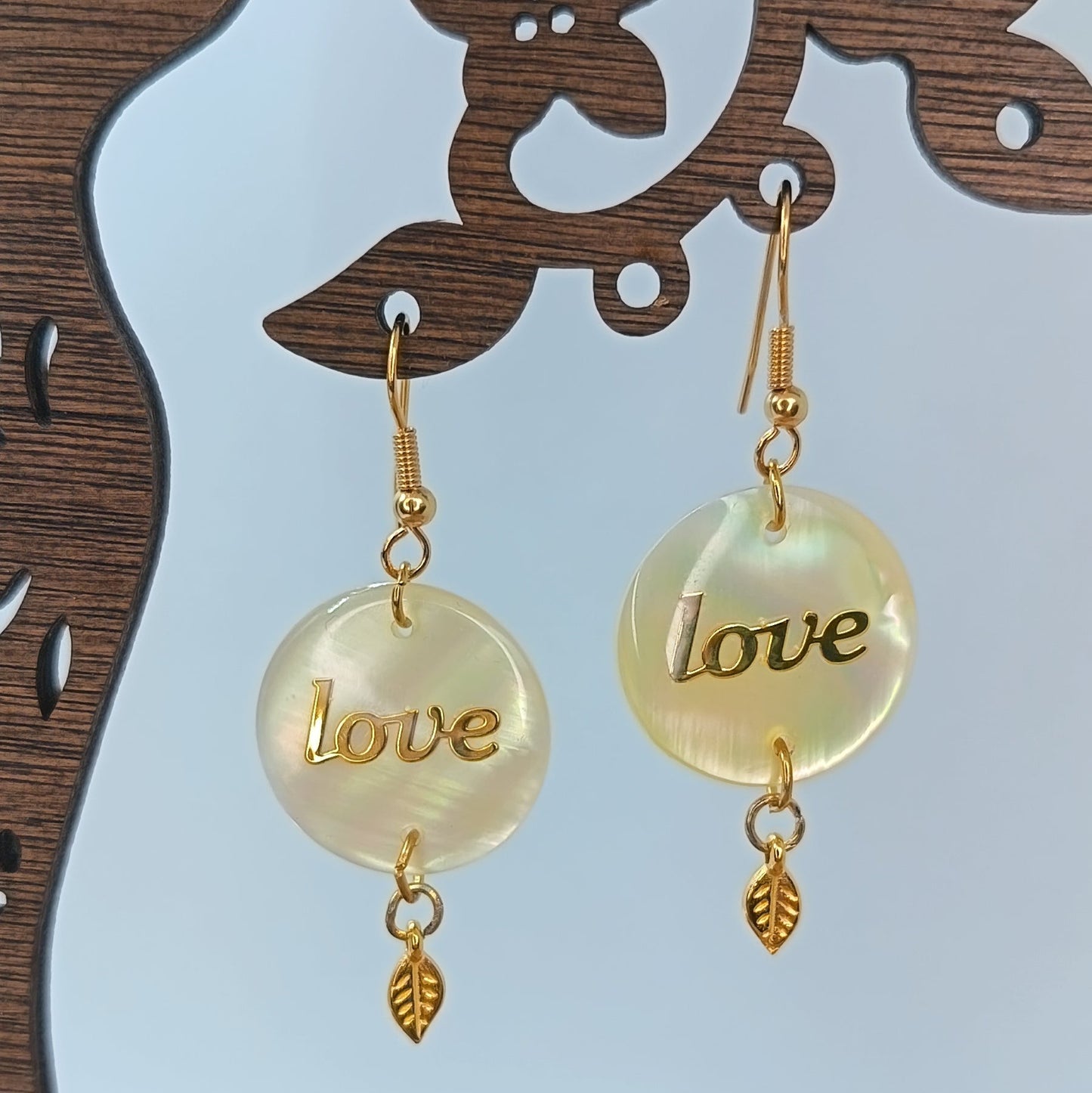 Boucles d'oreilles oret nacre OPALINE