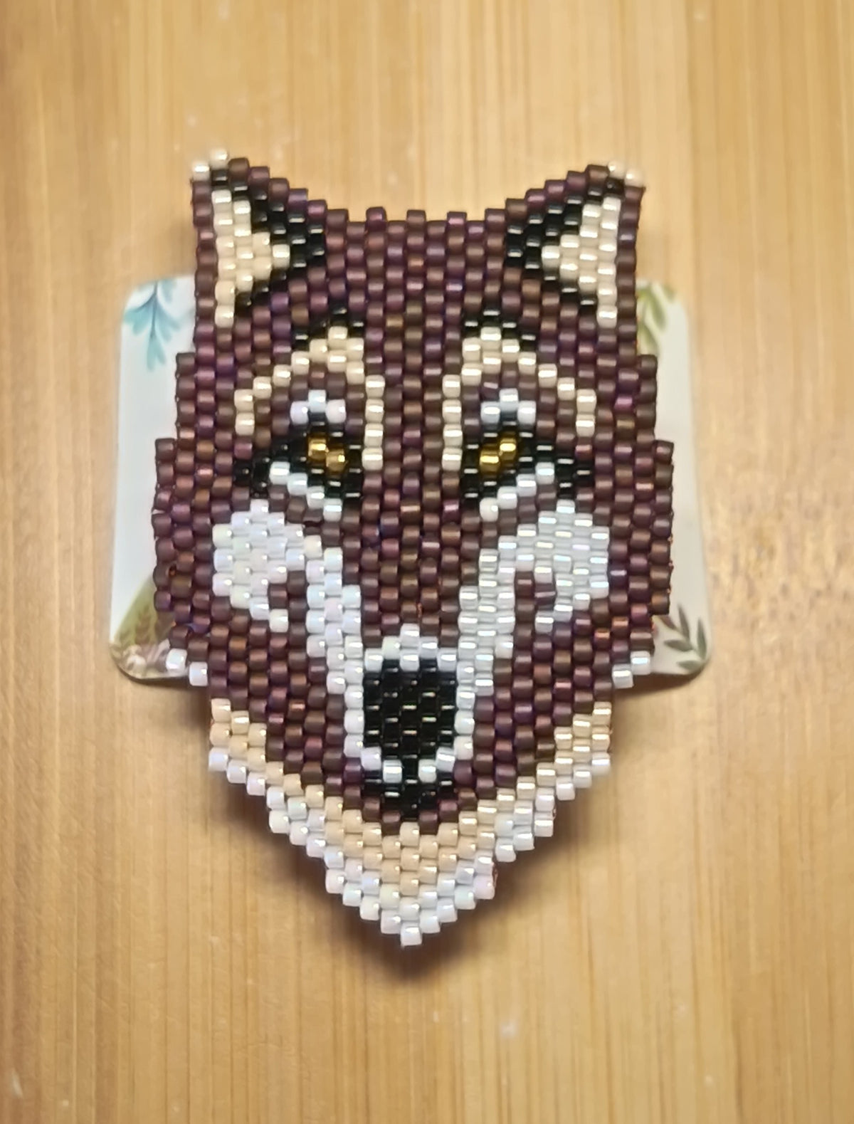 Broche artisanale Raoul le Loup